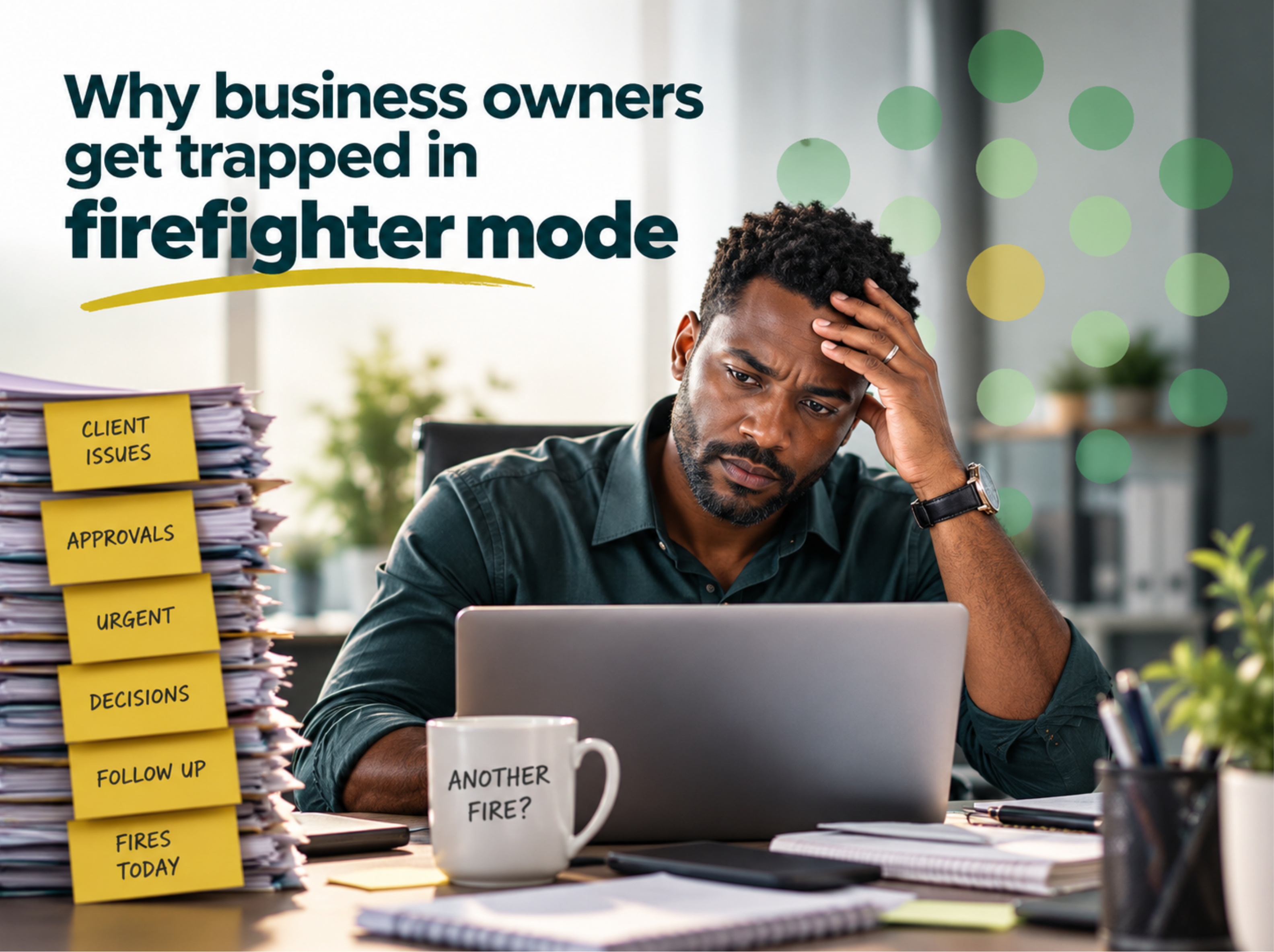 Why business owners get trapped in firefighter mode